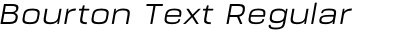 Bourton Text Regular Wide Italic